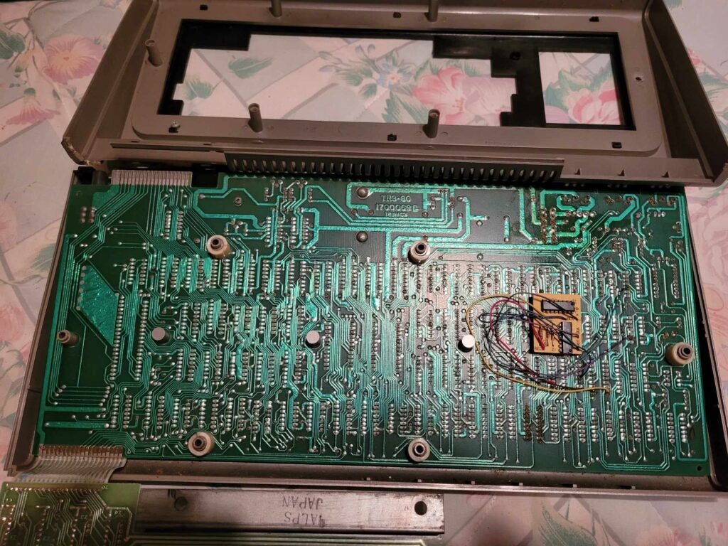 TRS-80 Model I Motherboard underside