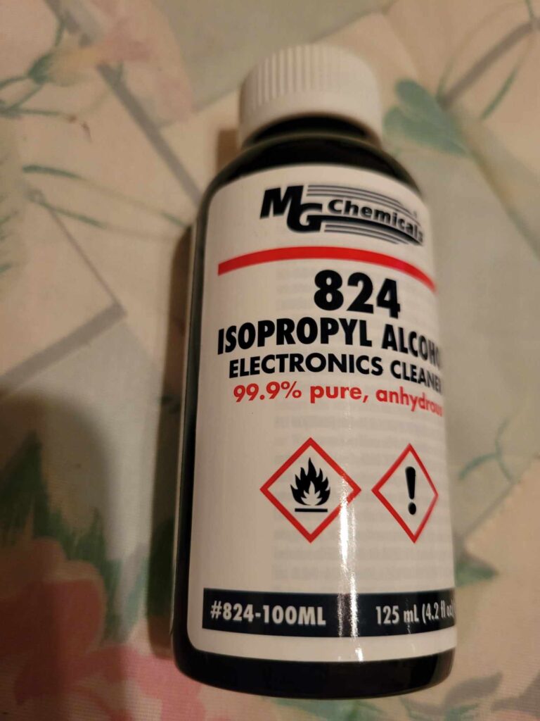 Bottle of Isopropyl alcohol