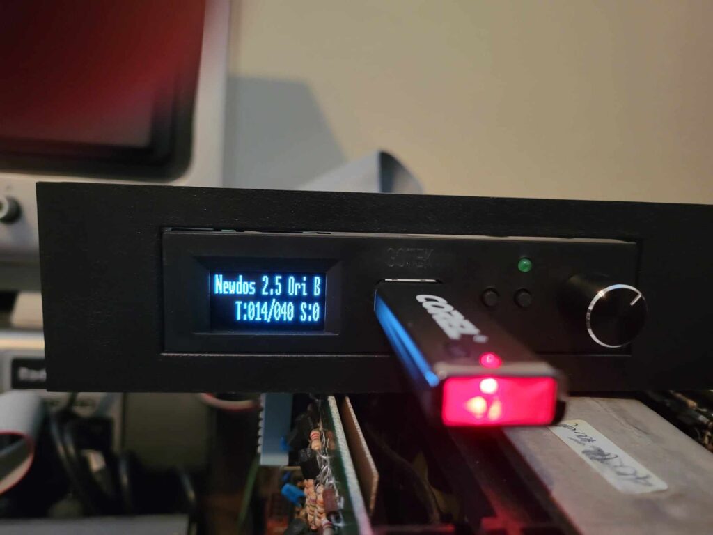 Gotek with HxC2001 firmware and NewDOS/80 HFE